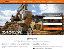 Tablet Screenshot of matexchange.fr